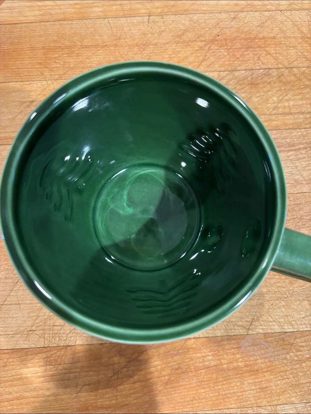 Faiancas Ramos -Made in Portugal -Green Ceramic Christmas Tree Mug - 20 oz